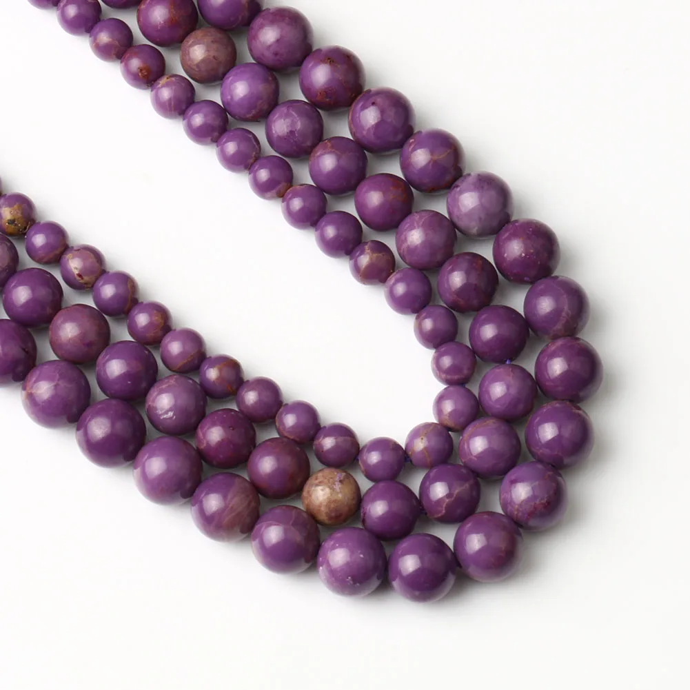 Wholesale 6/8/10mm Round Purple Mica Sea Sediment Turquoise Stone Beads for Jewelry Making DIY
Wholesale 6/8/10mm Round Purple Mica Sea Sediment Turquoise Stone Beads for Jewelry Making DIY