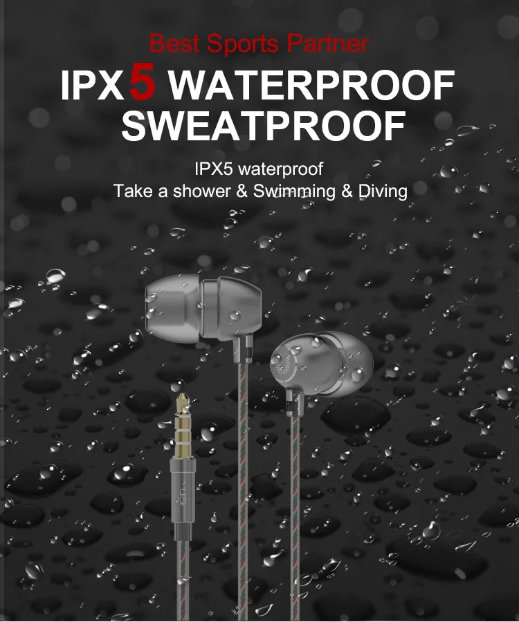 Hot Sale HM7 Mobile Metal Wired Earphones Headphones for Music - ANKUX.COM