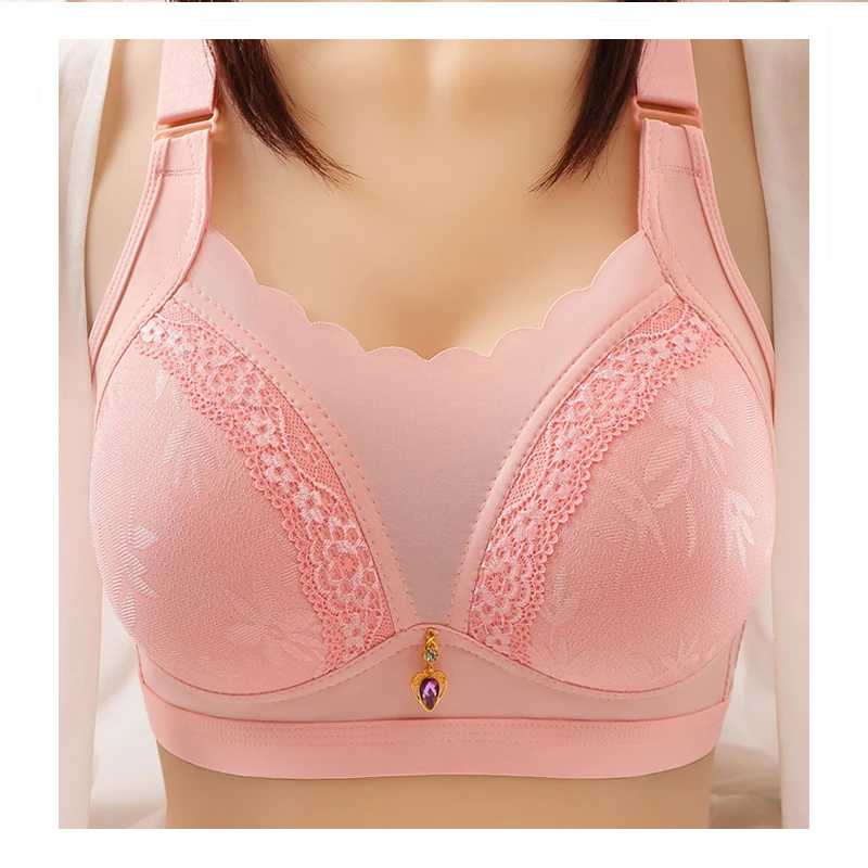 Reggiseno Full Coverage Cup Plus Size Wide Strap Bra Without Steel Ring Jewelry Diamond Bralett Fabricantes 40 Size Bra, 7 colors as picture
Reggiseno Full Coverage Cup Plus Size Wide Strap Bra Without Steel Ring Jewelry Diamond Bralett Fabricantes 40 Size Bra, 7 colors as picture
