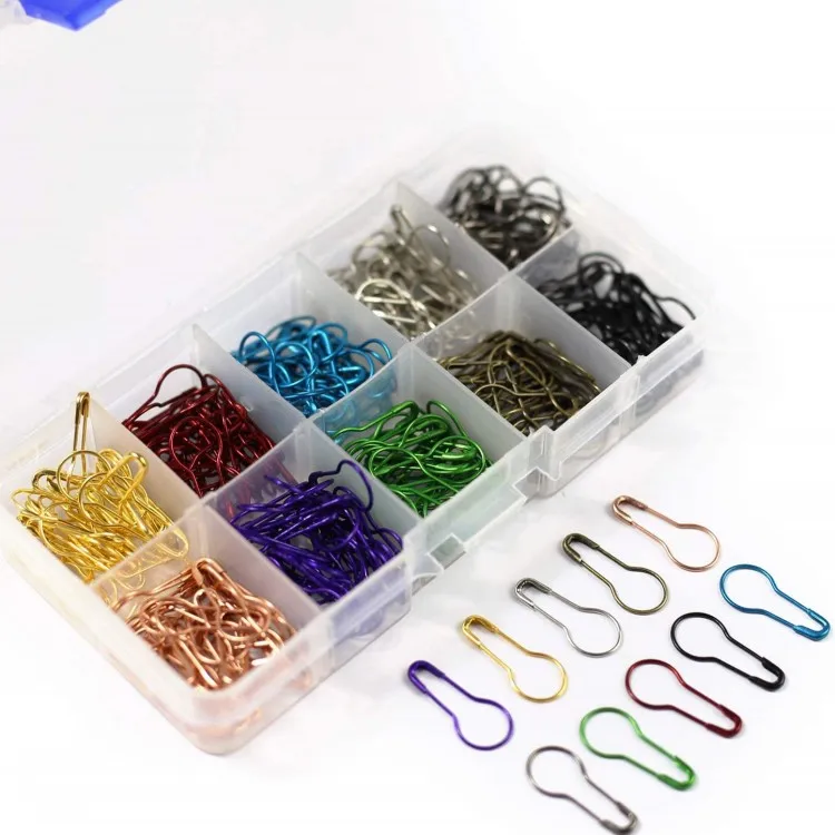 300pcs/set Metal Colors Safety Pins Bulb pins for Knitting Stitch Markers Sewing Clothing DIY, 10 colors mixed
300pcs/set Metal Colors Safety Pins Bulb pins for Knitting Stitch Markers Sewing Clothing DIY, 10 colors mixed