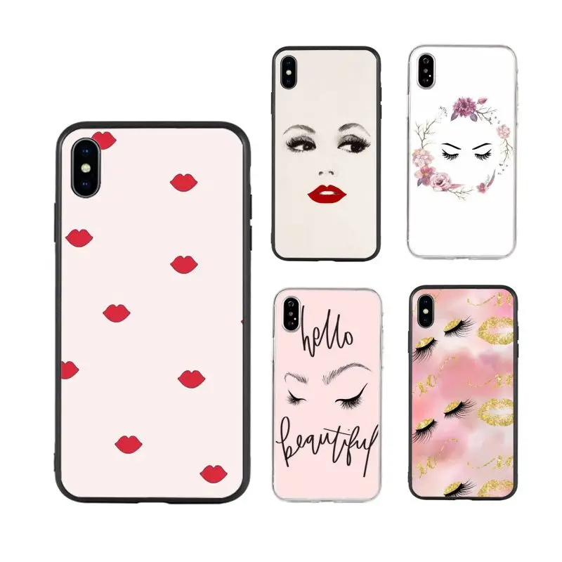 eyelash Makeup Lip hot selling cute aesthetic Phone Case for iPhone X XR Xs Max 11 11Pro 11ProMax 12 12pro luxury fundas, Black/transparent
eyelash Makeup Lip hot selling cute aesthetic Phone Case for iPhone X XR Xs Max 11 11Pro 11ProMax 12 12pro luxury fundas, Black/transparent