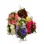 Rose Flower Romantic Handmade Artificial Silk Rose Flower Valentine's Day Gift Home Decoration