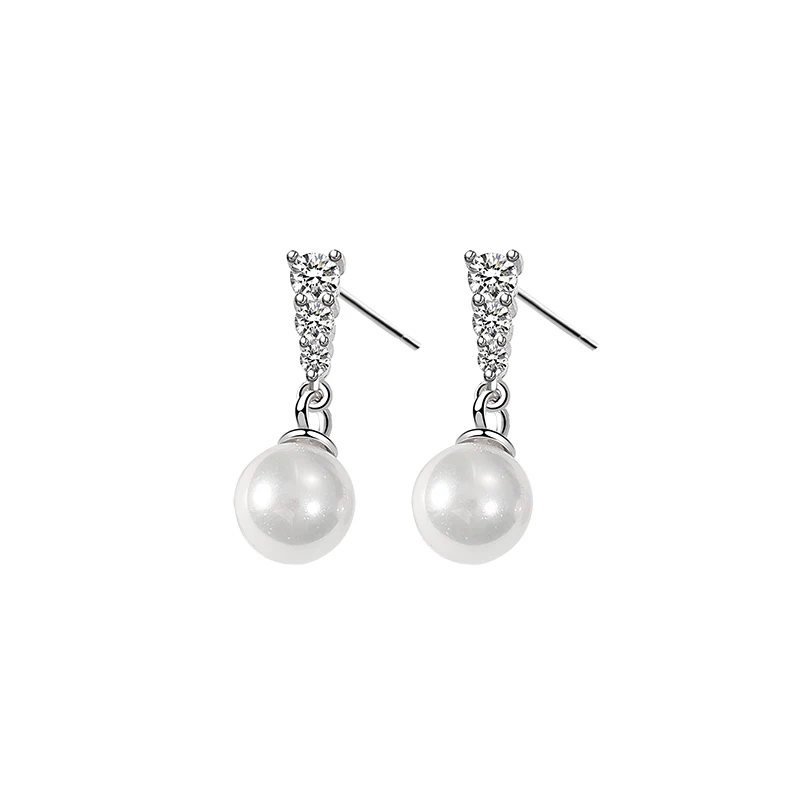 Minimalist Small CZ Studs Earrings 925 Sterling Silver Charm Pearl Earrings Stud for Women
Minimalist Small CZ Studs Earrings 925 Sterling Silver Charm Pearl Earrings Stud for Women