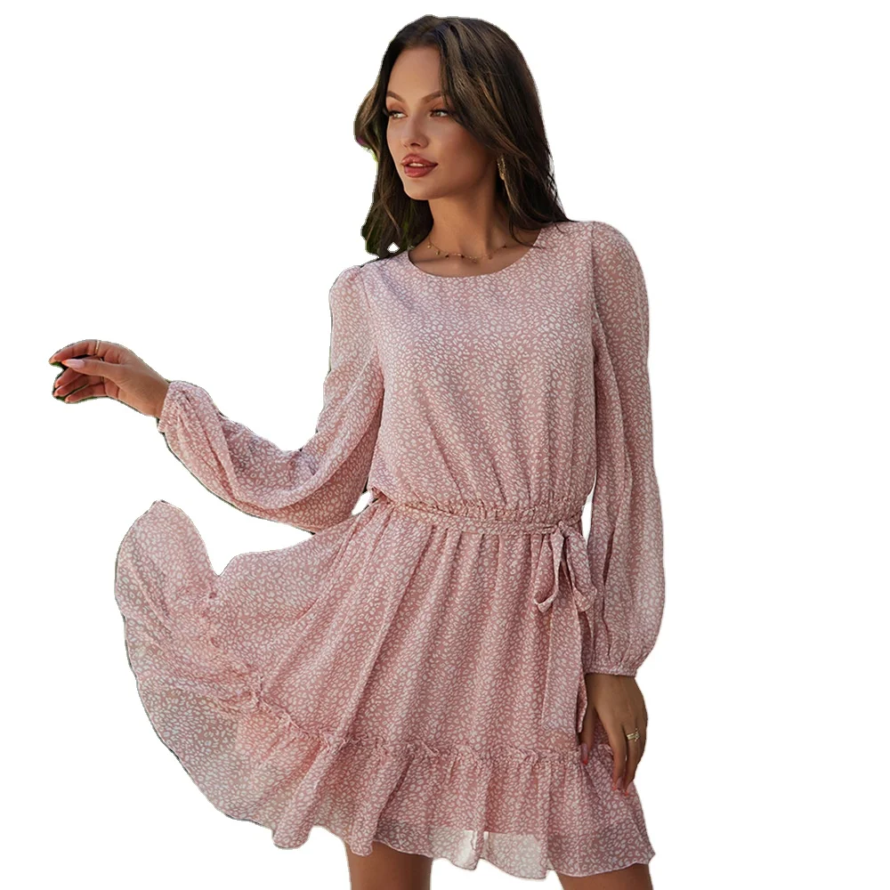 2021 Women Vintage Floral Printing Casual Chiffon Dress Girls Long Sleeve Spring Dresses, Pink,red,blue,black,green or customized colors
2021 Women Vintage Floral Printing Casual Chiffon Dress Girls Long Sleeve Spring Dresses, Pink,red,blue,black,green or customized colors