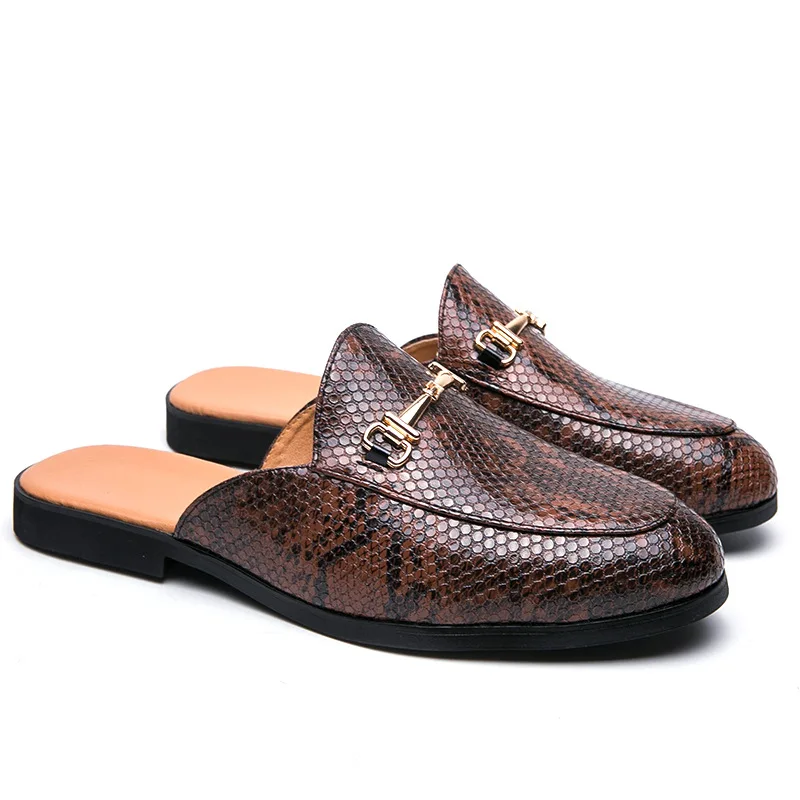 PDEP artificial leather open shoes for men custom shoe mule men dress slides, Black
PDEP artificial leather open shoes for men custom shoe mule men dress slides, Black