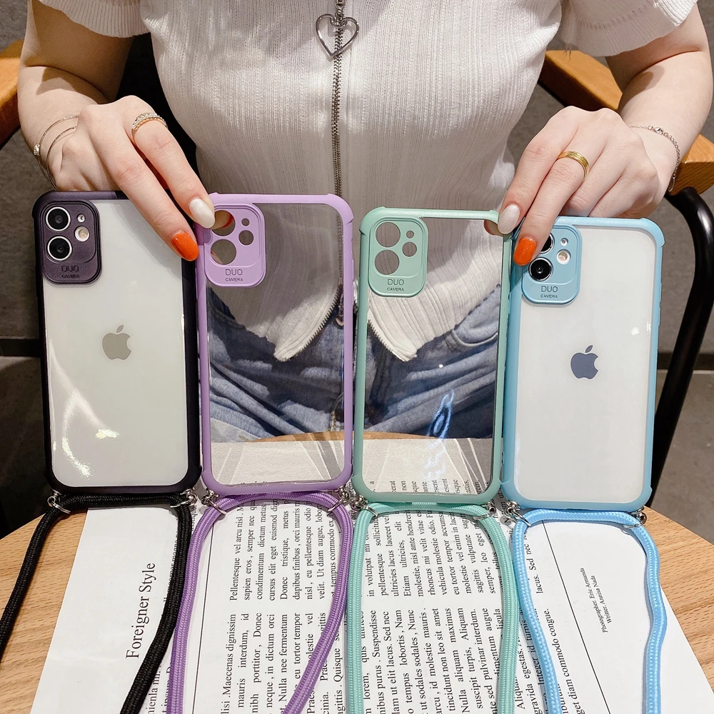 Hot Phone Case with Lanyard for iPhone 11 Xs Max 10 Xr Clear Cases with Neck Strap Lanyard Girls Fashion Casing Retail Packaging
Hot Phone Case with Lanyard for iPhone 11 Xs Max 10 Xr Clear Cases with Neck Strap Lanyard Girls Fashion Casing Retail Packaging
