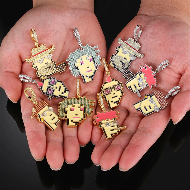 Fashion Jewelry Hip Hop Custom Pendant Necklace NFT Pendant Necklace Iced Out Custom Pendant Cartoon Necklace
Fashion Jewelry Hip Hop Custom Pendant Necklace NFT Pendant Necklace Iced Out Custom Pendant Cartoon Necklace