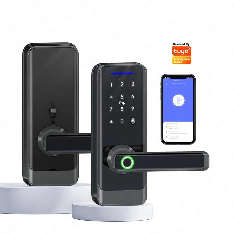 Tropernic Lock Manufacturers Remote Control Keyless Door Lock Wifi Fingerprint Tuya Smart Lock
Tropernic Lock Manufacturers Remote Control Keyless Door Lock Wifi Fingerprint Tuya Smart Lock