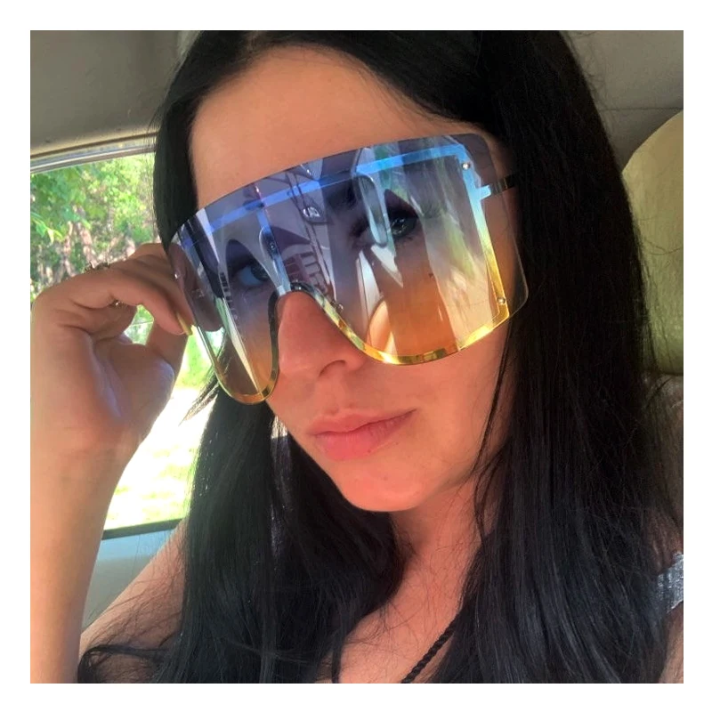 2021 Fashion metal Rimles Trendy Women Men Big size Sunglass oversized Gradient Shades Sun glasses Luxury Brand Rimless Eyewear, Mixed colors
2021 Fashion metal Rimles Trendy Women Men Big size Sunglass oversized Gradient Shades Sun glasses Luxury Brand Rimless Eyewear, Mixed colors