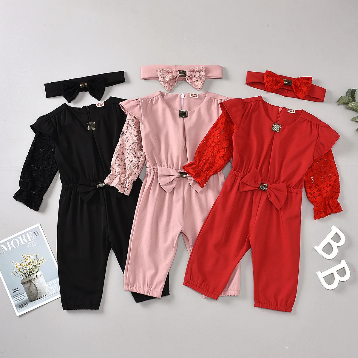 Newest Fashion Toddler Baby Girl Clothes Summer Solid Color Lace Ruffle Sleeve Romper Jumpsuit Headband 2Pcs Sunsuit, As picture
Newest Fashion Toddler Baby Girl Clothes Summer Solid Color Lace Ruffle Sleeve Romper Jumpsuit Headband 2Pcs Sunsuit, As picture