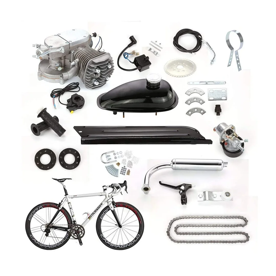 Mountain bike 80cc 2 Stroke Petrol Gas Engine Motor Kit for Motorized Bicycle Bike
Mountain bike 80cc 2 Stroke Petrol Gas Engine Motor Kit for Motorized Bicycle Bike