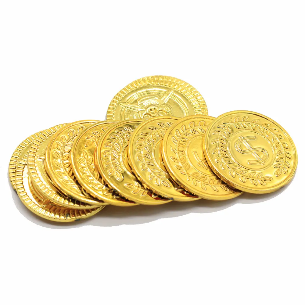 Plastic Funny Gold Coin Pirate Coins Simulation Dollers for Children Play Toy Game Props Jewelry Accessory
Plastic Funny Gold Coin Pirate Coins Simulation Dollers for Children Play Toy Game Props Jewelry Accessory