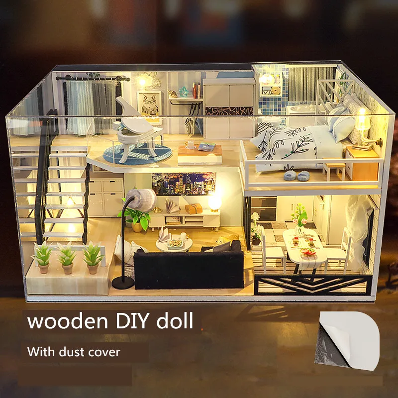 2021 Free Shipping DIY Wooden Doll House Hand Assembled Mini Doll House Children's Furniture
2021 Free Shipping DIY Wooden Doll House Hand Assembled Mini Doll House Children's Furniture