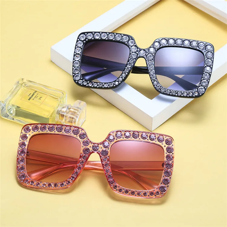 Luxury Trendy oversized Square Frame custom Shiny Fashion Diamond Bling Sun Glasses shades, Mix color or custom colors
Luxury Trendy oversized Square Frame custom Shiny Fashion Diamond Bling Sun Glasses shades, Mix color or custom colors