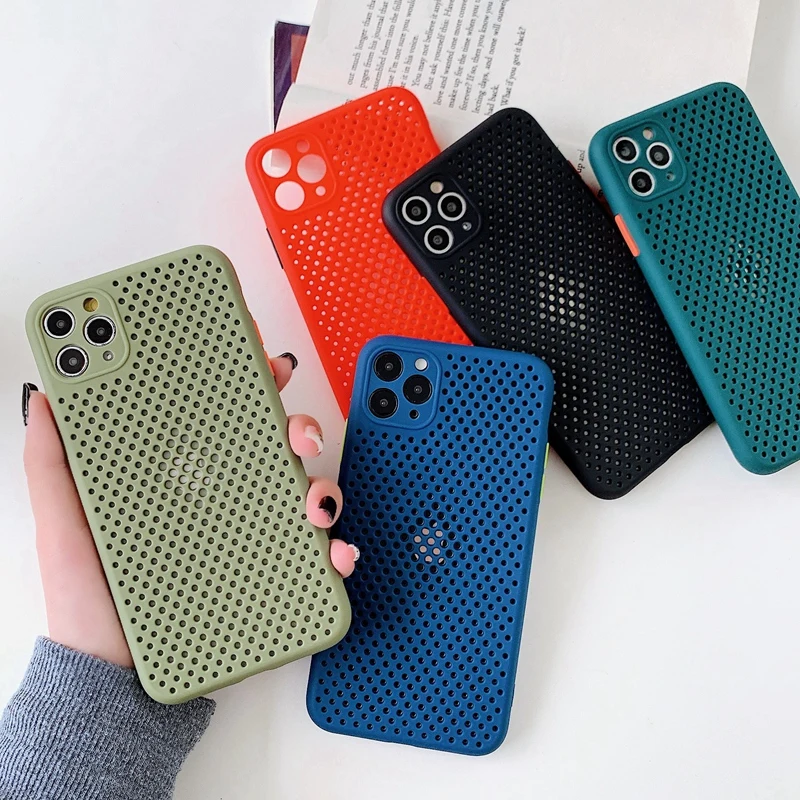 Heat Dissipation Breathable Cooling Phone Case For iPhone 12 6 6S 7 8 PLUS XS MAX XR 11 PRO MAX with Camera Protection
Heat Dissipation Breathable Cooling Phone Case For iPhone 12 6 6S 7 8 PLUS XS MAX XR 11 PRO MAX with Camera Protection