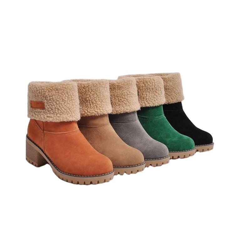 Wholesale fashion plus-size women's wool winter mid - barrel low heel snow boots, Customized color
Wholesale fashion plus-size women's wool winter mid - barrel low heel snow boots, Customized color