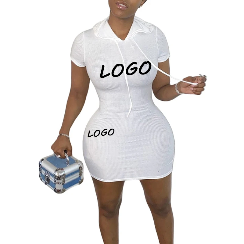 Blank Streetwear Hooded Pencil Dresses for Women Skinny Mini Tshirt Dresses Women Summer
Blank Streetwear Hooded Pencil Dresses for Women Skinny Mini Tshirt Dresses Women Summer