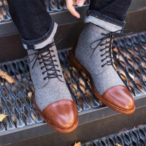 Winter Men's Winter Dress Shoes Gentleman Shoes Mens Troy Boots Slip on Lace Up Ankle Boots Drop Shipping Wholesale Size 48, 3 colors
Winter Men's Winter Dress Shoes Gentleman Shoes Mens Troy Boots Slip on Lace Up Ankle Boots Drop Shipping Wholesale Size 48, 3 colors
