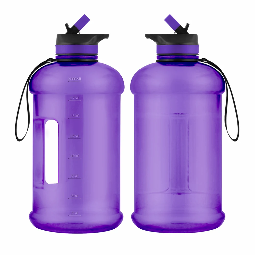 Leakproof 2.2L half gallon bottle water PETG food grade material with straw lid, Can be customized as per the pantone number
Leakproof 2.2L half gallon bottle water PETG food grade material with straw lid, Can be customized as per the pantone number