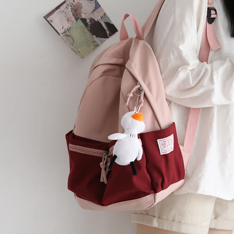 Waterproof Panelled Women Backpack Nylon School bag Backpacks for Boys and Girls, Black,white,deep blue or customized
Waterproof Panelled Women Backpack Nylon School bag Backpacks for Boys and Girls, Black,white,deep blue or customized