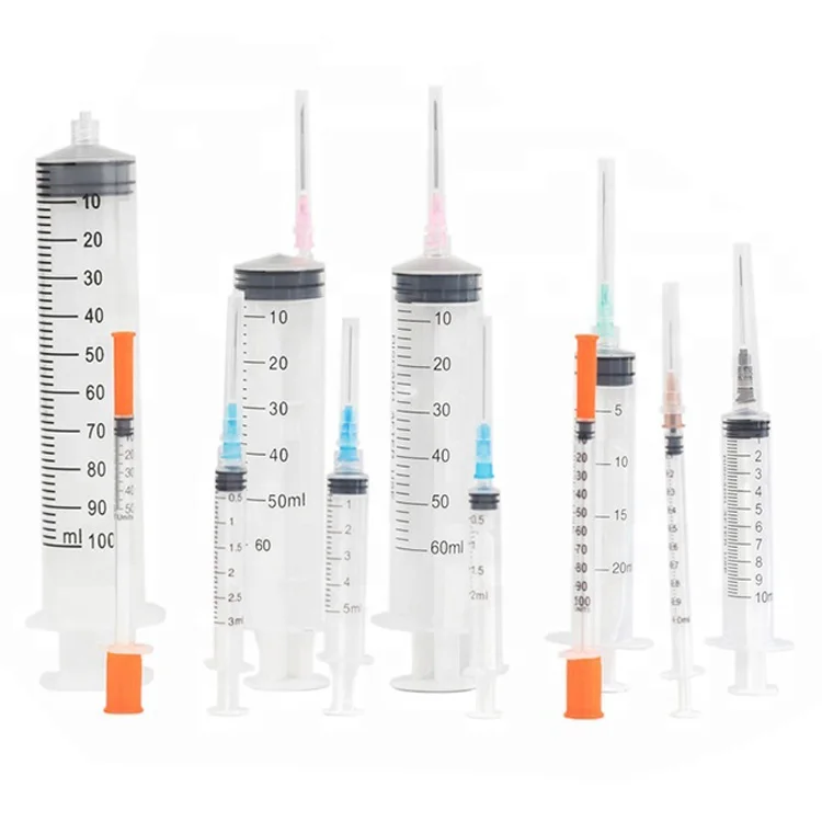 De calidad superior de consumibles médicos 1ml 3 ml 5ml 10ml jeringa desechable para la insulina.