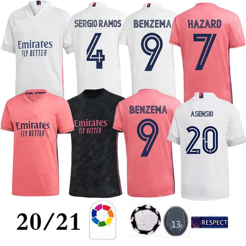 

20 21 adult 3rd shirt real Madrides soccer jerseys BENZEMA camiseta de futbol 2020 2021 VINICIUS SERGIO RAMOS Football uniforms