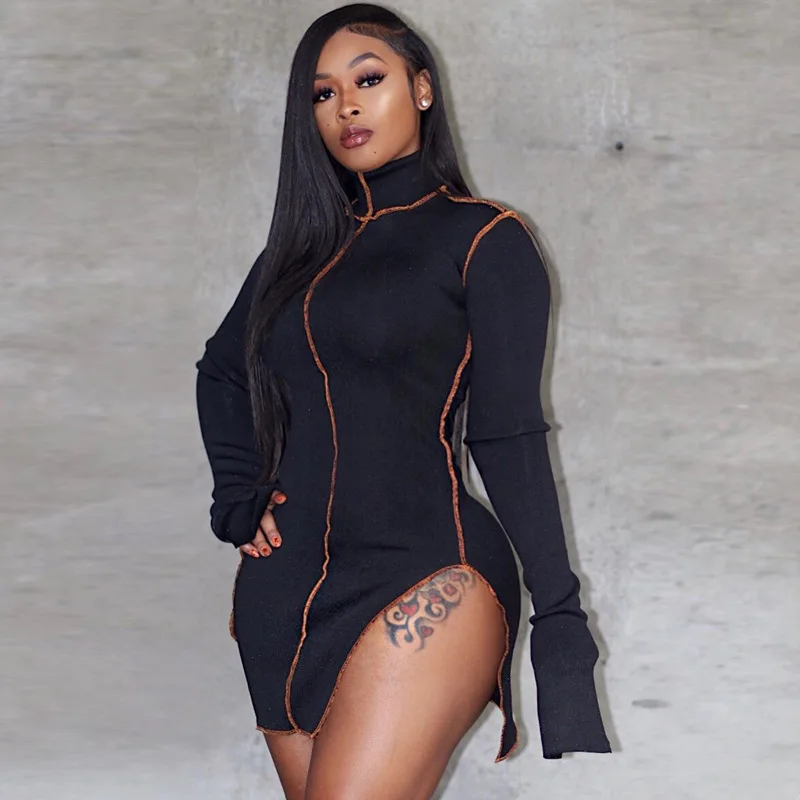 2020 long sleeve slit bodycon sexy mini dress summer summer women fashion streetwear outfits club wear sundress
2020 long sleeve slit bodycon sexy mini dress summer summer women fashion streetwear outfits club wear sundress
