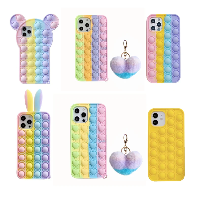 Drop Shipping Relieve Stress Soft Silicone Rubber Shockproof Bubble Phone Case Cover for iPhone 8 Plus 11 Pro 12 Pro Max Mini
Drop Shipping Relieve Stress Soft Silicone Rubber Shockproof Bubble Phone Case Cover for iPhone 8 Plus 11 Pro 12 Pro Max Mini