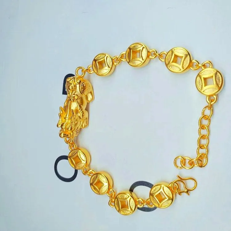 Gold Pixiu Coin BraceletGold Plated Pixiu Coin Bracelet Exquisite Jewelry Gold Jewelry For Men And Women
Gold Pixiu Coin BraceletGold Plated Pixiu Coin Bracelet Exquisite Jewelry Gold Jewelry For Men And Women