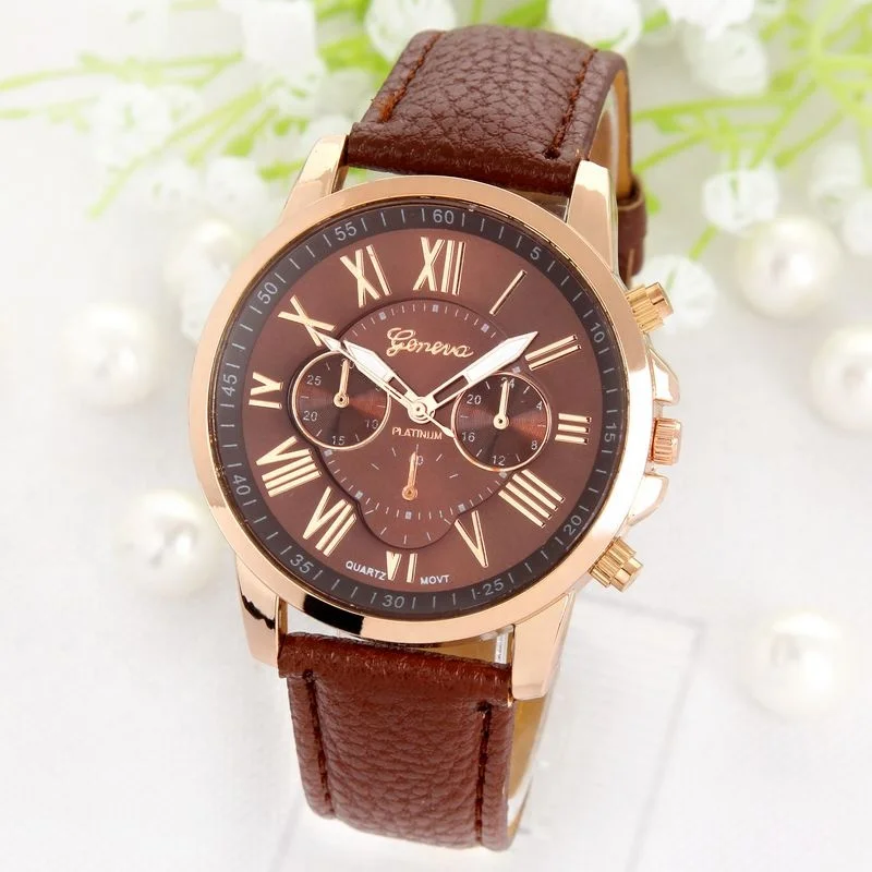 3888 Geneva Colorful Watches Women's Watch Girl Wholesale Strap Leather Rose Gold Case Lady Watch Reloj Mujer, 15 colors
3888 Geneva Colorful Watches Women's Watch Girl Wholesale Strap Leather Rose Gold Case Lady Watch Reloj Mujer, 15 colors