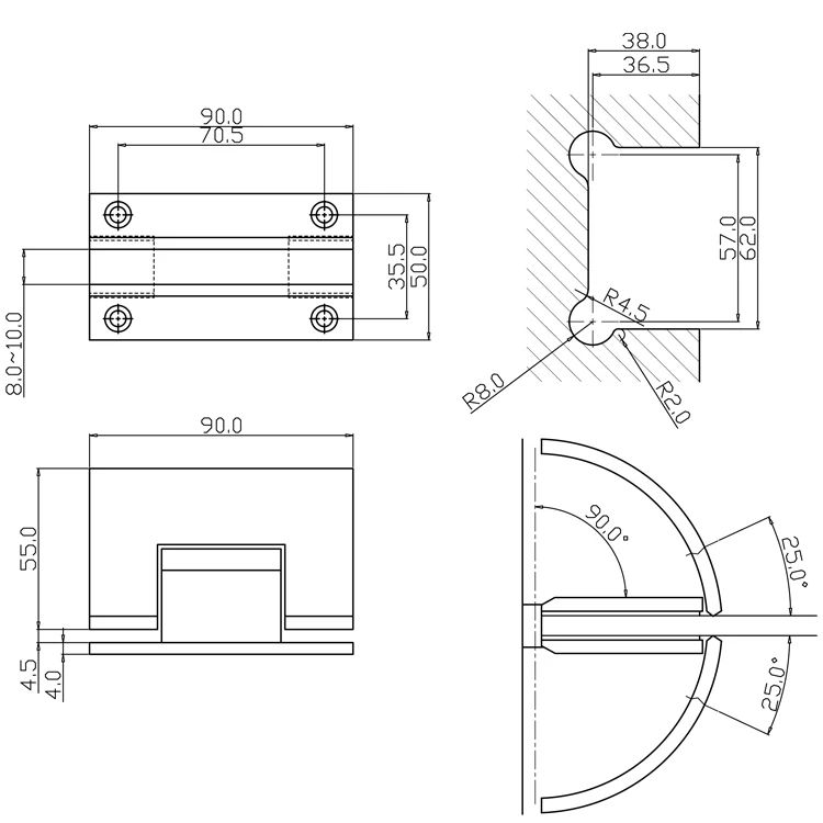 special hydraulic hinge