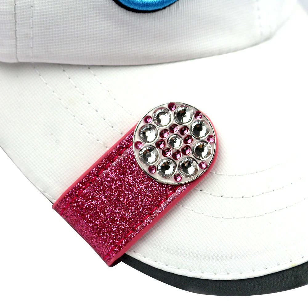 Assorted Color Sparkly Hat Clip Magnetic Golf Hat Clips PU Leather Hat Clip Ball Marker Holder Hot sale products, Black/gold/silver/red/purple/blue/dark blue/rose red
Assorted Color Sparkly Hat Clip Magnetic Golf Hat Clips PU Leather Hat Clip Ball Marker Holder Hot sale products, Black/gold/silver/red/purple/blue/dark blue/rose red