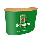 Custom logo exhibition counter display stand promotion pop up trade show table