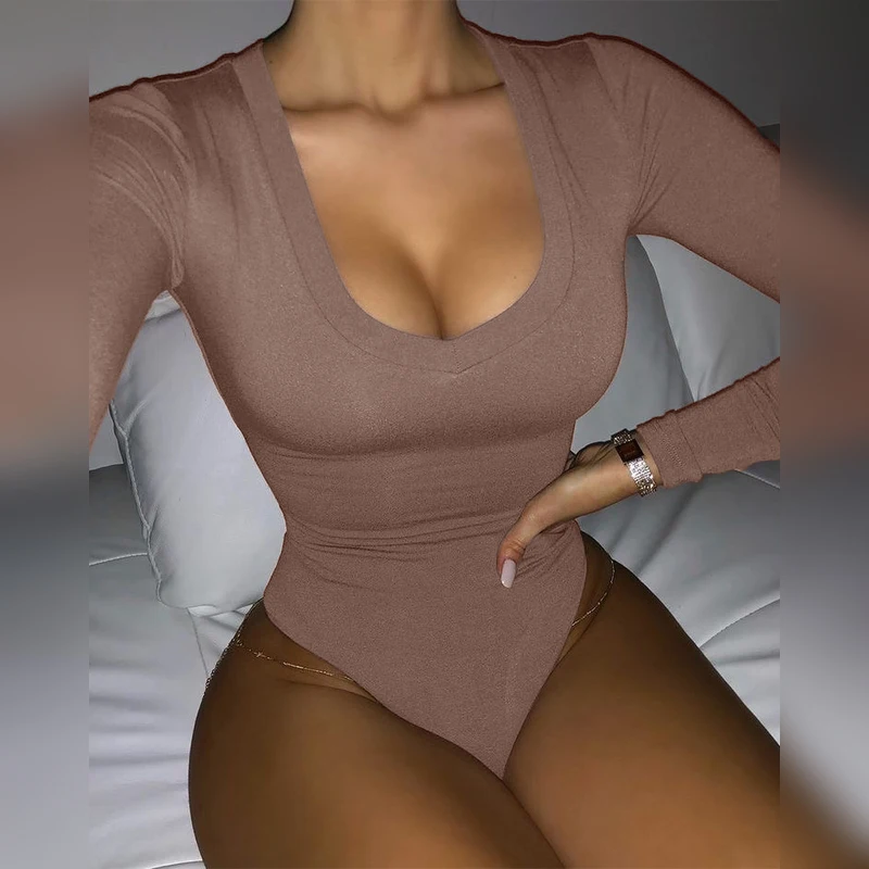 Casual Long Sleeve Bodysuit Women 2021 Winter Fall New Arrival Fashion Clothes Lady Sexy One Piece Body Suite Elegant Outfits
Casual Long Sleeve Bodysuit Women 2021 Winter Fall New Arrival Fashion Clothes Lady Sexy One Piece Body Suite Elegant Outfits
