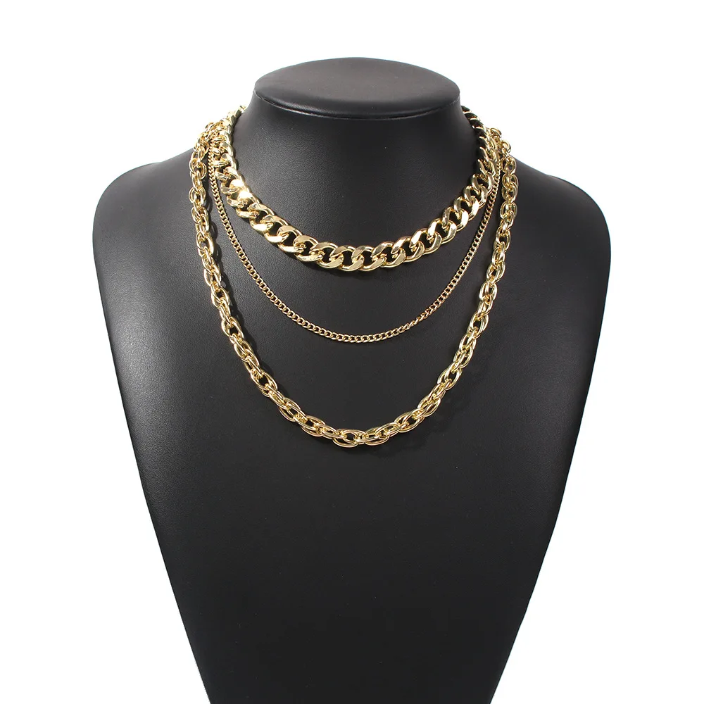 2021womens Popular metal thick chain Hip Hop Gold Plated Necklace Charm Gold Chain Necklace, Gold color
2021womens Popular metal thick chain Hip Hop Gold Plated Necklace Charm Gold Chain Necklace, Gold color