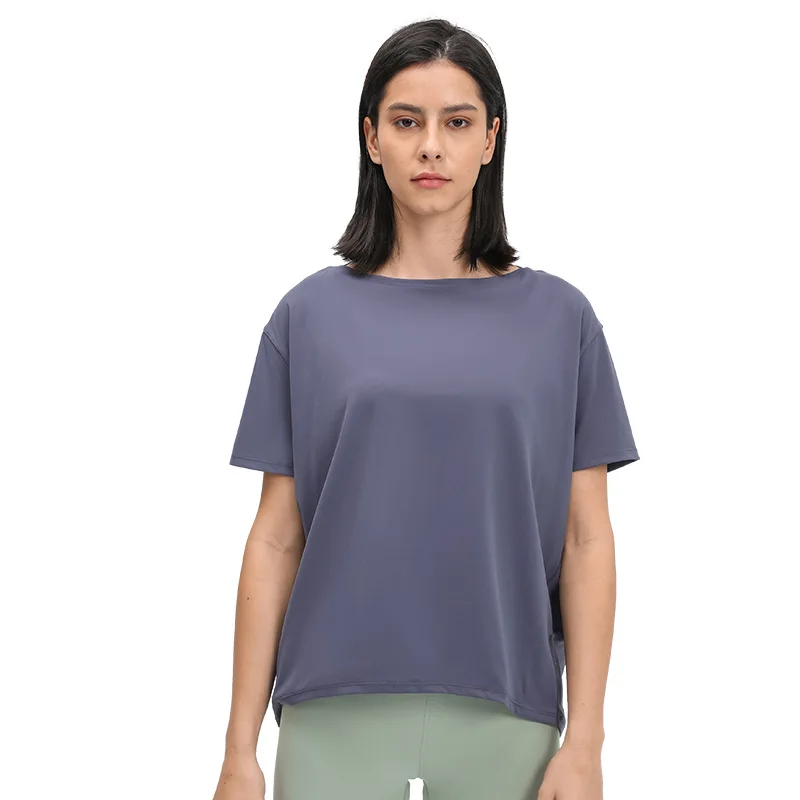 2021 spring and summer new pure cotton sports leisure short T-shirt sexy showing quick drying women's loose fit top
2021 spring and summer new pure cotton sports leisure short T-shirt sexy showing quick drying women's loose fit top