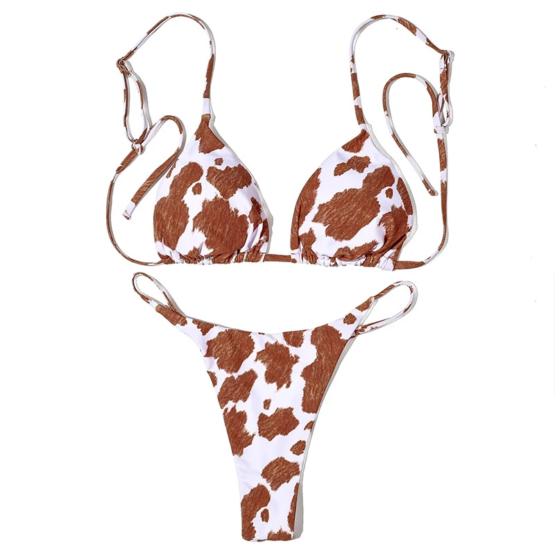 custom logo label tag Amazon cow printing swimwear bikini women 2021 swimsuit women's swim wear for ladies
custom logo label tag Amazon cow printing swimwear bikini women 2021 swimsuit women's swim wear for ladies