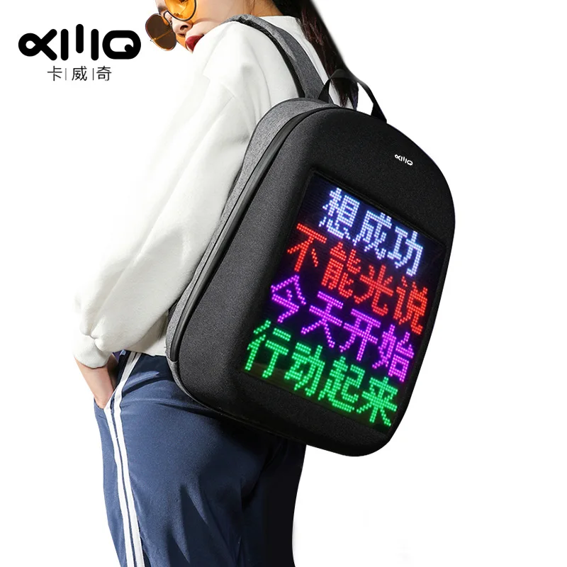 KWQ Kavitch LED Dynamic Backpack Riding Cross-border Display Creative Advertisement Driving Light Backpack Backpack
KWQ Kavitch LED Dynamic Backpack Riding Cross-border Display Creative Advertisement Driving Light Backpack Backpack