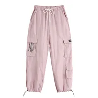 2019 Autumn New Design Loose Fitting Multi Pocket Sport Trousers Stylish Women Drawstring Cargo Track Pants
2019 Autumn New Design Loose Fitting Multi Pocket Sport Trousers Stylish Women Drawstring Cargo Track Pants