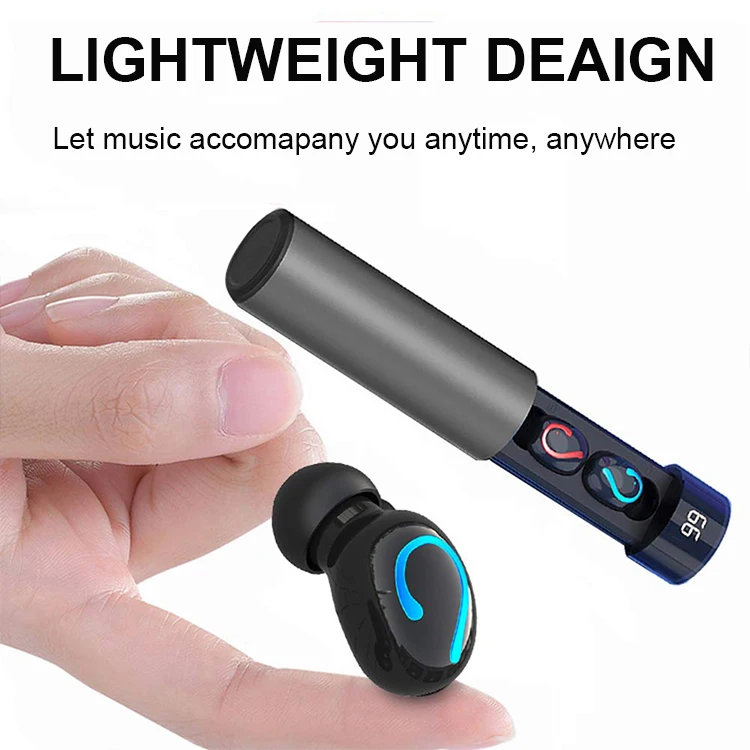 Factory Q67 TWS Stereo Hifi Sound Headphone Noise Cancelling Mini Wireless Headset Sport Bluetooth Earbuds - ANKUX.COM