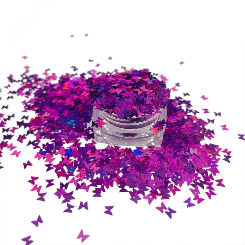 Factory Wholesale Holographic Nail Art Butterfly Glitter Eyeshadow Pigment Glitter Decoration, Purple
Factory Wholesale Holographic Nail Art Butterfly Glitter Eyeshadow Pigment Glitter Decoration, Purple