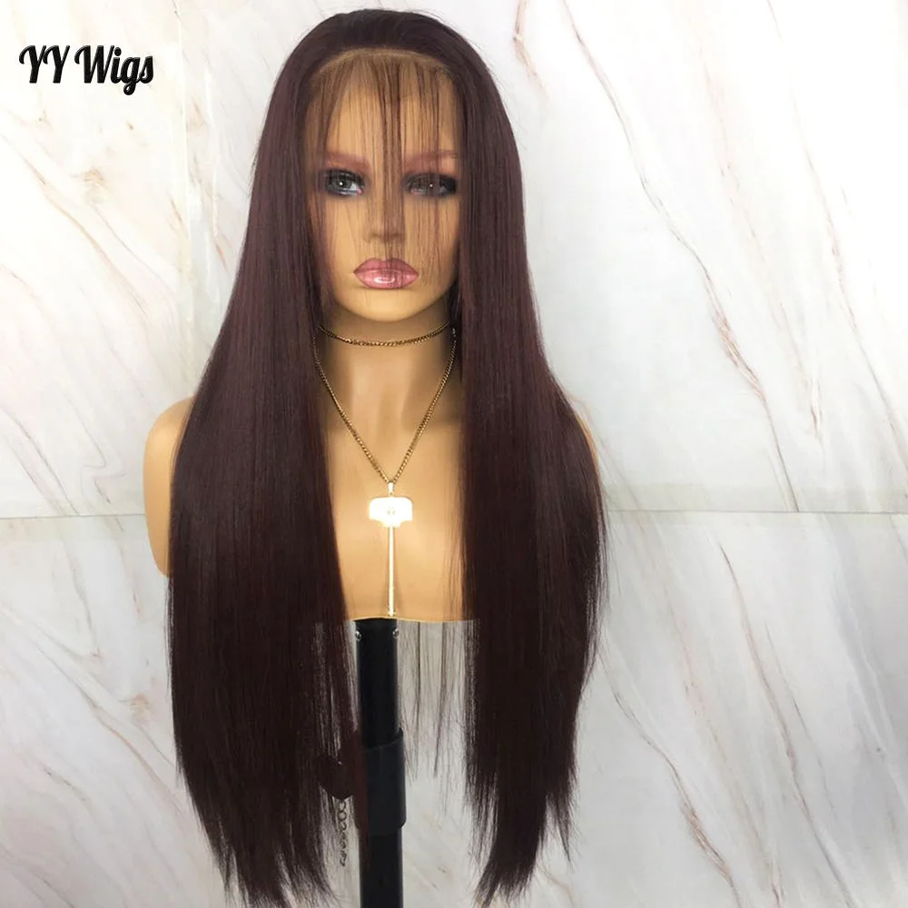Long Straight Synthetic 13x6 Lace Front Wigs For Black Women Futura Heat Resistant Chocolate Brown Wigs With Natural Hairline, Chocolate brown lace front wig
Long Straight Synthetic 13x6 Lace Front Wigs For Black Women Futura Heat Resistant Chocolate Brown Wigs With Natural Hairline, Chocolate brown lace front wig