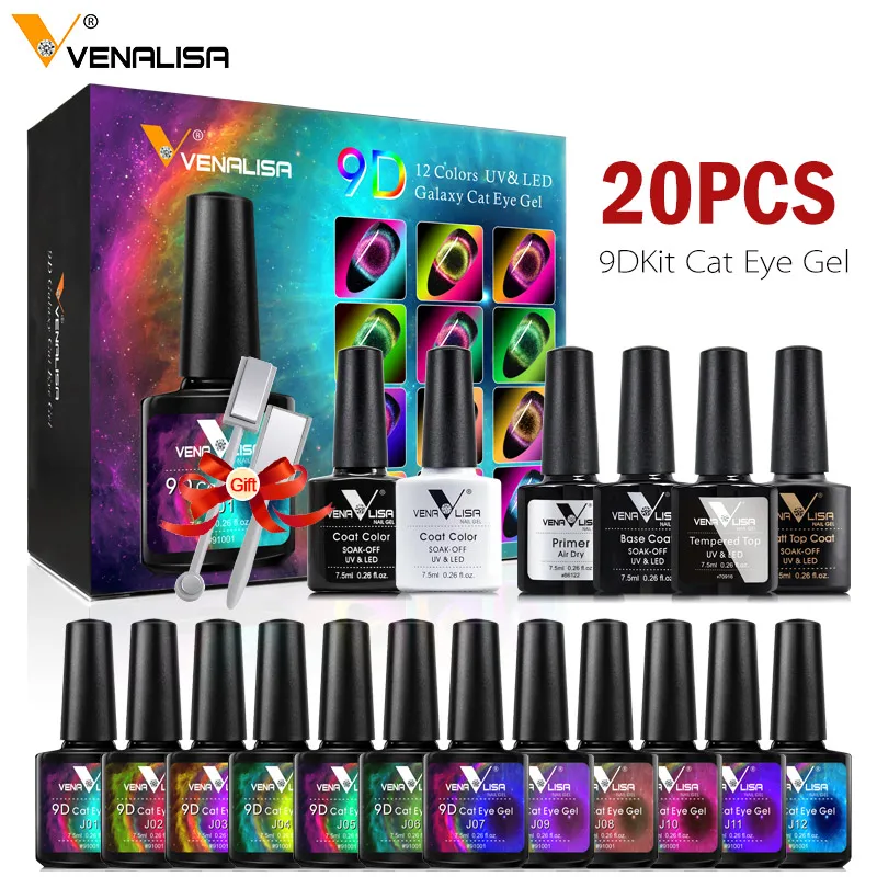 12 Colors/set 9D Cat Eye Gel Polish Kit Magnetic Nail Gel Polish Nail Arts Manicure Set
12 Colors/set 9D Cat Eye Gel Polish Kit Magnetic Nail Gel Polish Nail Arts Manicure Set