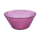 Creative Colored Glass Bowls with Hammer strip Round Shape Soup Bowls 1.3L capacity Salad Bowls OEM factory