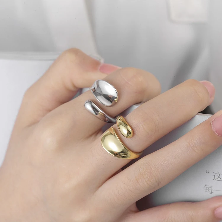 ins Korea Water Drop Opening Women's Ring Design Photosensitive Surface Double Circle Spiral Geometric finger rings Girl
ins Korea Water Drop Opening Women's Ring Design Photosensitive Surface Double Circle Spiral Geometric finger rings Girl