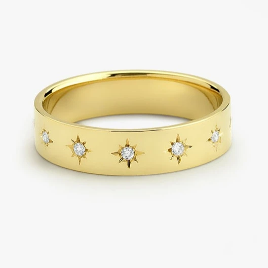2021 Hot Selling Jewelry Dainty Design Stainless Steel 18k Gold Plated Wedding Band with Star Diamond Ring For Women Men, Gold,rose gold,black and silver
2021 Hot Selling Jewelry Dainty Design Stainless Steel 18k Gold Plated Wedding Band with Star Diamond Ring For Women Men, Gold,rose gold,black and silver