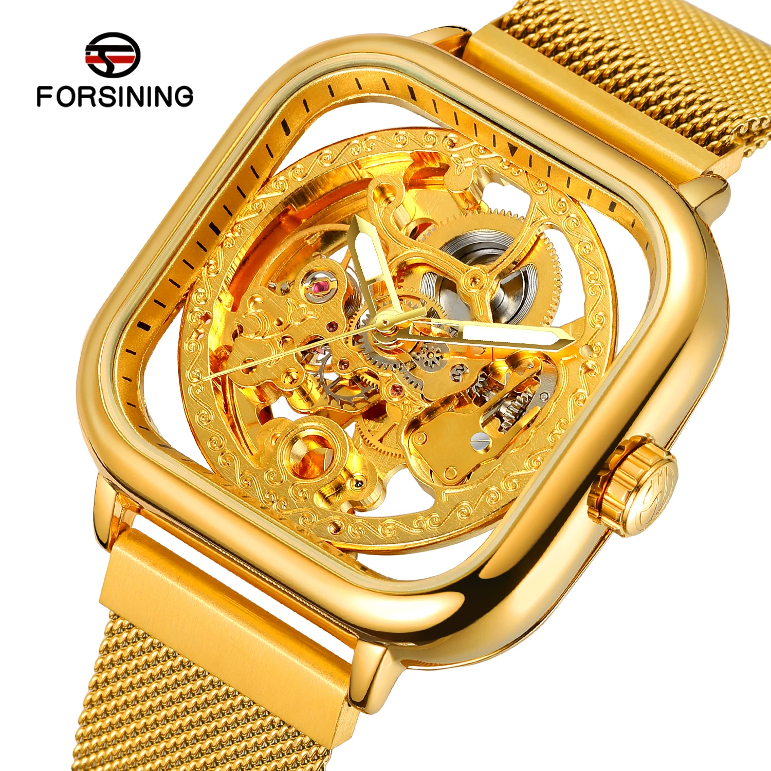 2021 forsining Custom Stainless Steel Mesh Bracelet Business Automatic Magnetic Mechanical Skeleton Watch for WristWatches man
2021 forsining Custom Stainless Steel Mesh Bracelet Business Automatic Magnetic Mechanical Skeleton Watch for WristWatches man