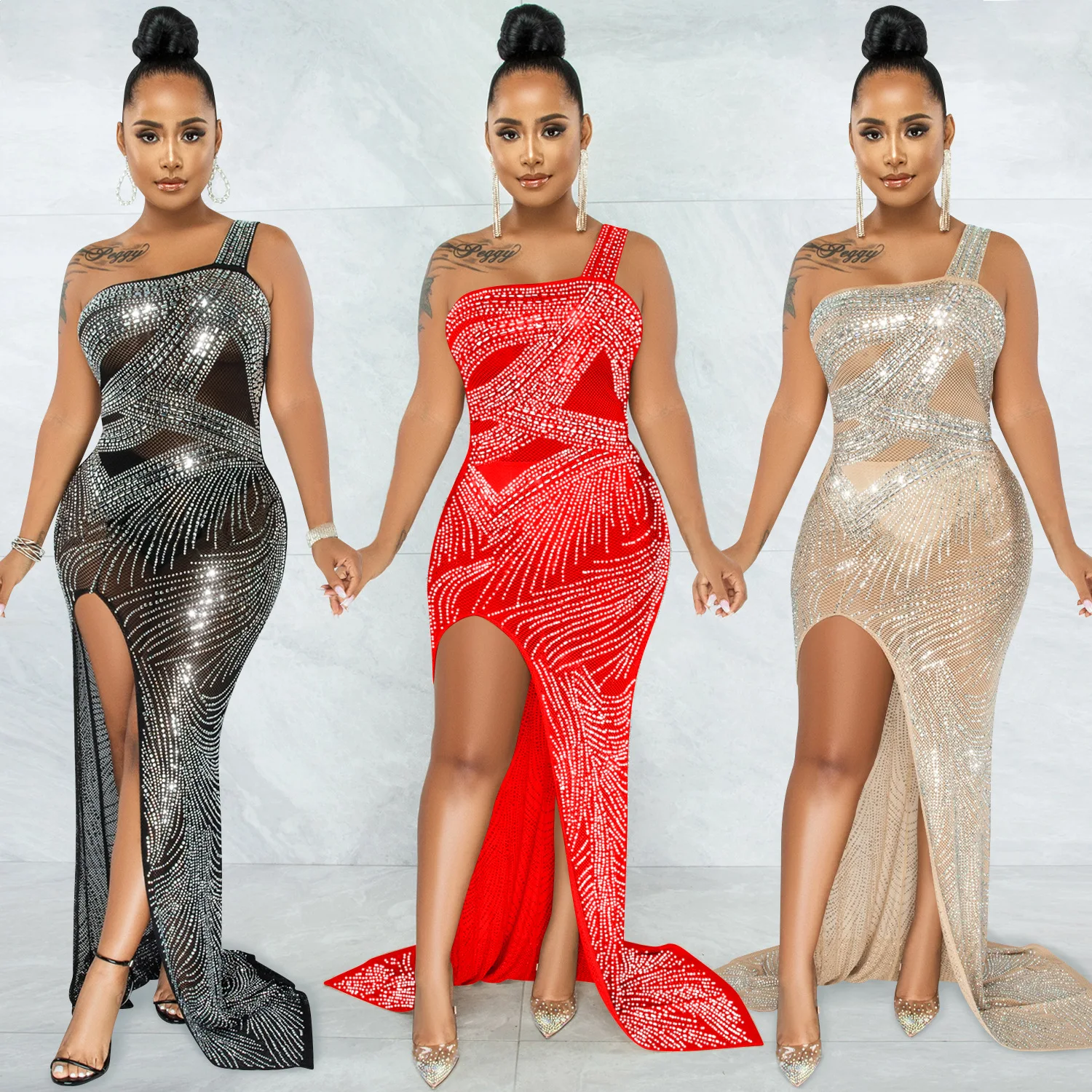 One Shoulder Hollow Out Maxi Dress Side High Splits Date Night Dress Sexy Crystal Prom Party Maxi Sequin Evening Dress
One Shoulder Hollow Out Maxi Dress Side High Splits Date Night Dress Sexy Crystal Prom Party Maxi Sequin Evening Dress