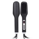 One-Stop Service Lcd Hair Straightener Hair Brush High Quality Customized LCD Display Hair Straightening Machine Ionic Brush
