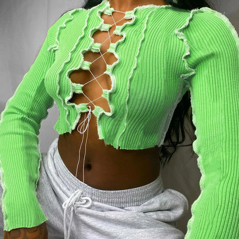 2020 New women's blouse top hollow out front bandage crop top for sexy women ladies girl's top factory price woman clothing, Oem
2020 New women's blouse top hollow out front bandage crop top for sexy women ladies girl's top factory price woman clothing, Oem